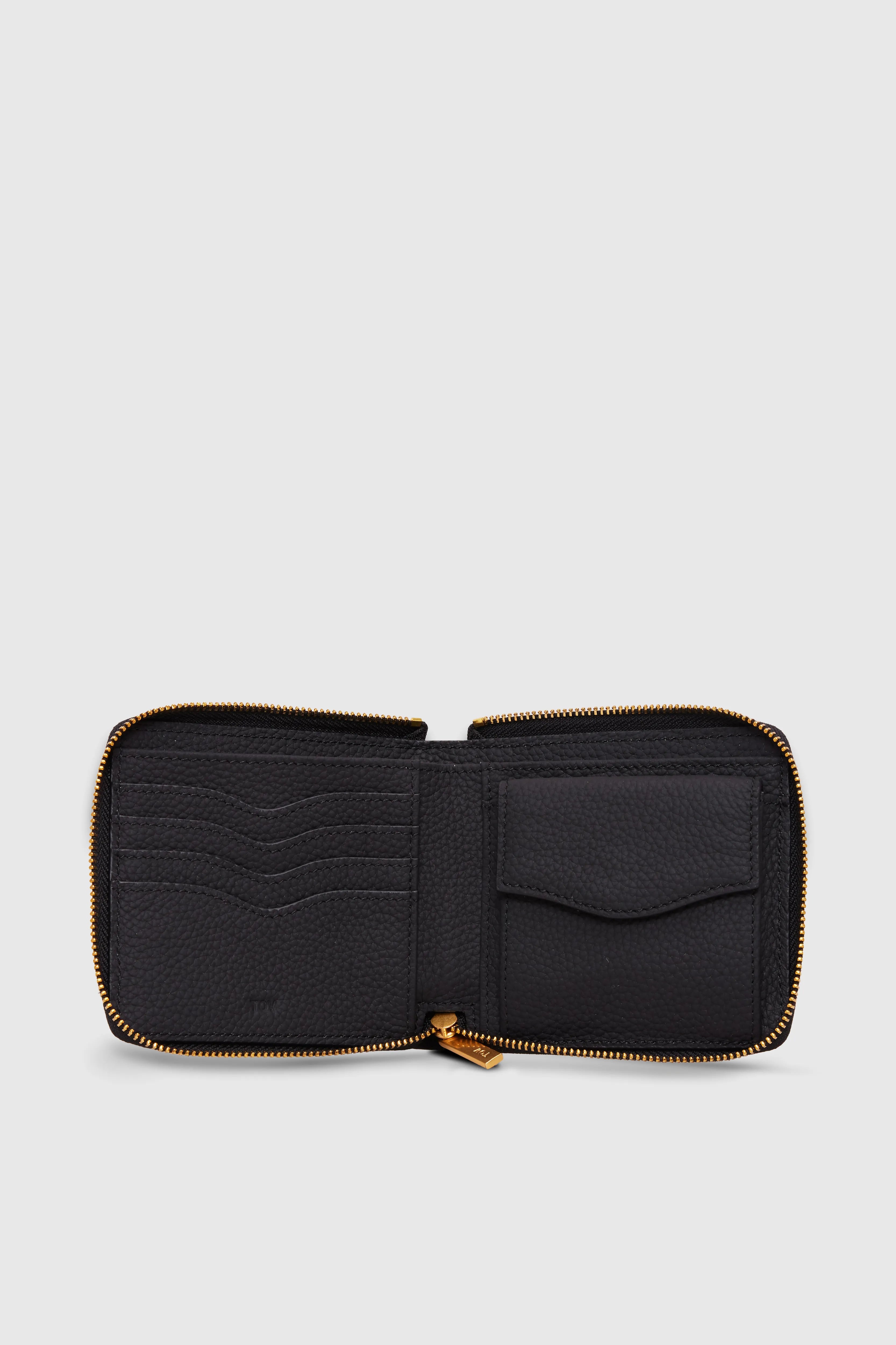 GRAIN LEATHER SQUARE WALLET