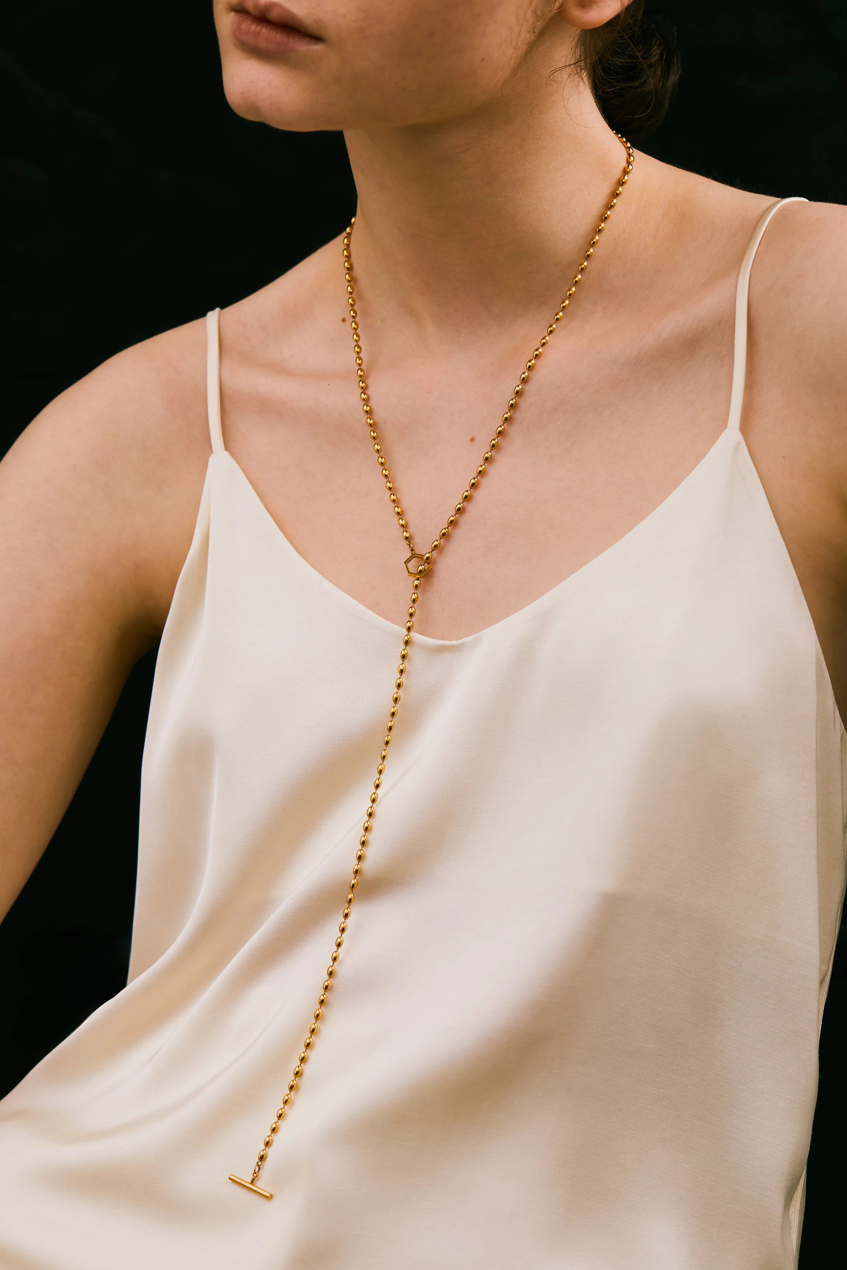 Drop Chain Long Necklace