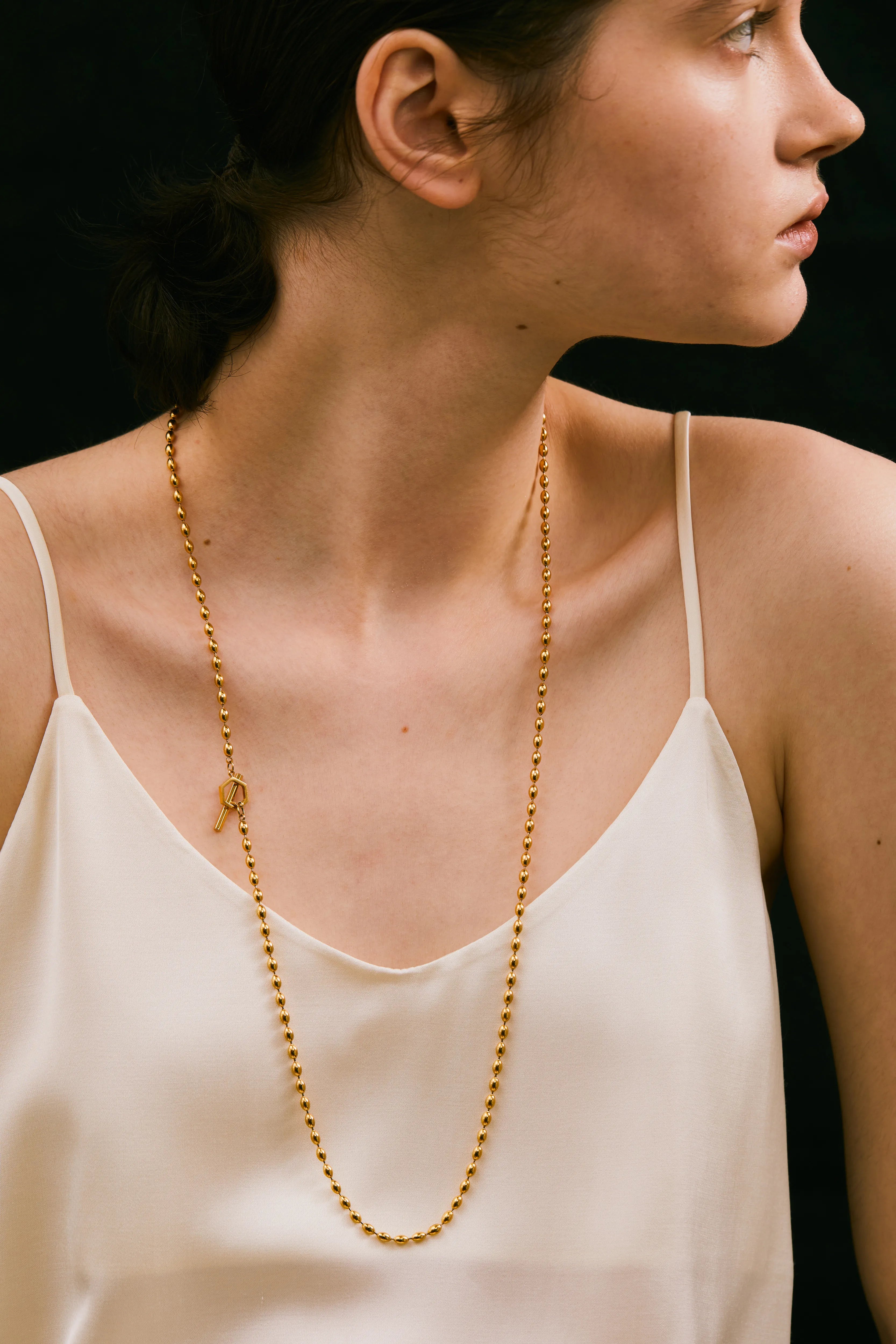 Drop Chain Long Necklace