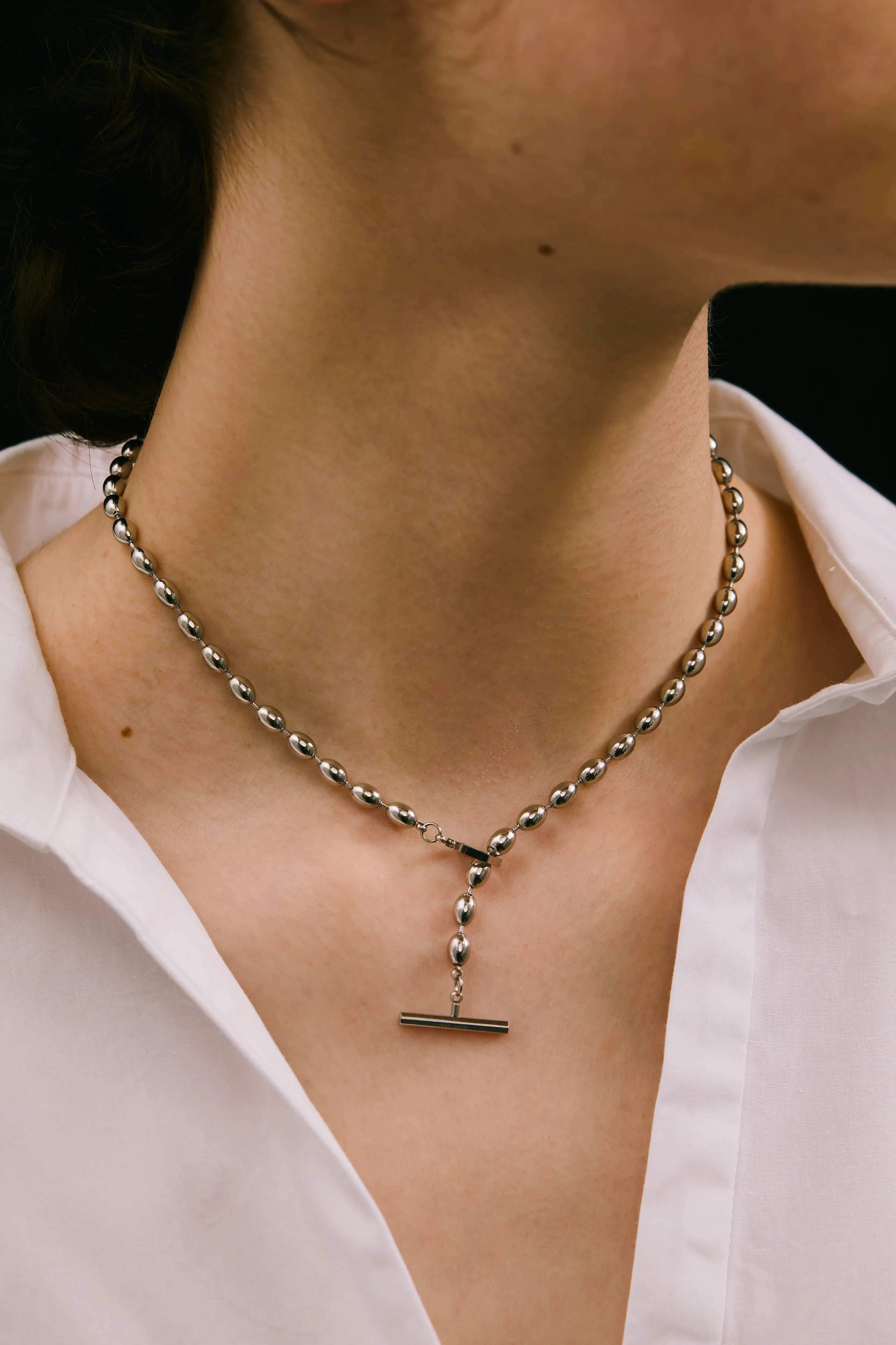 Drop Chain Short Necklace