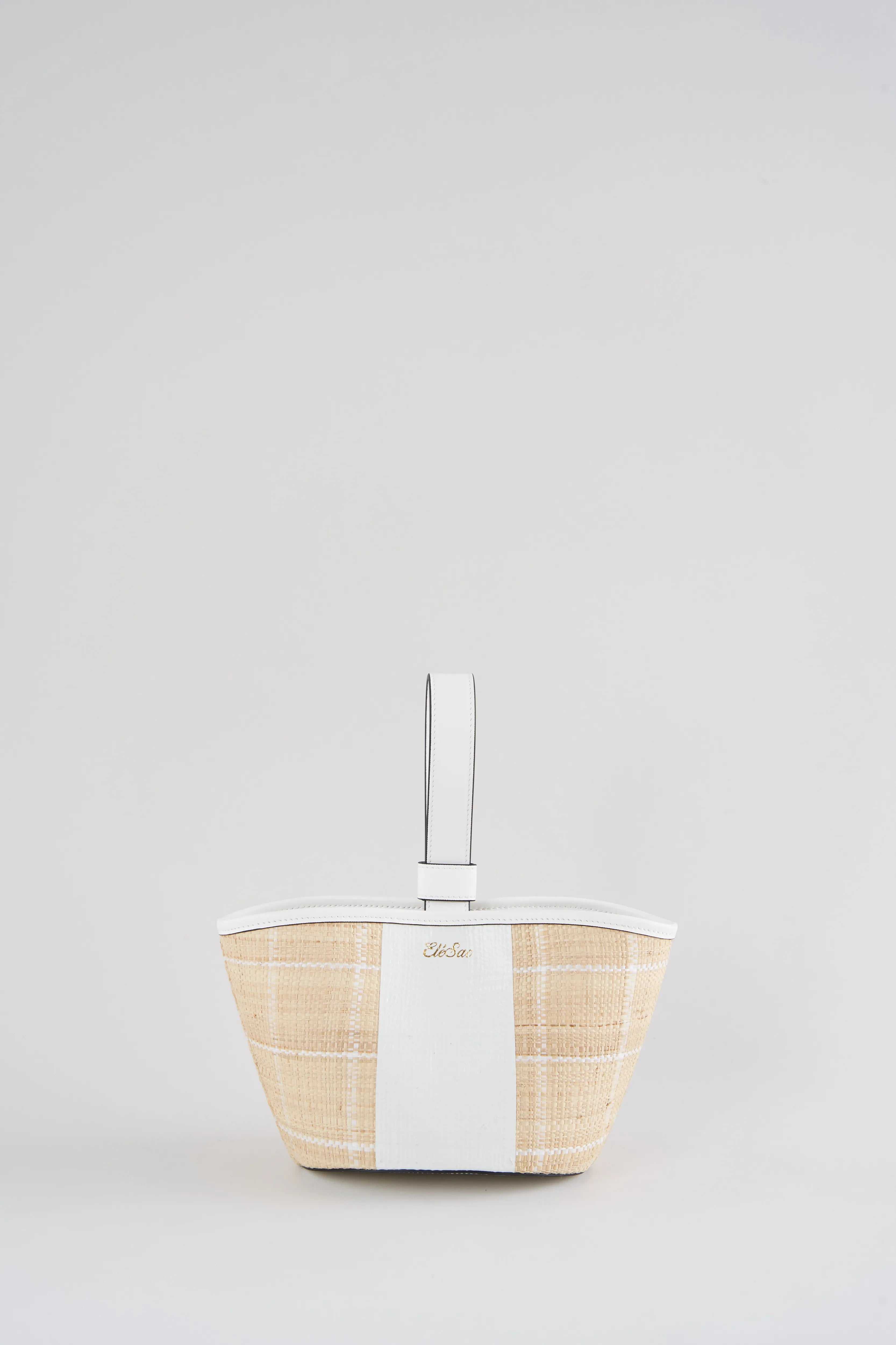 CHECK TOP HANDLE BAG