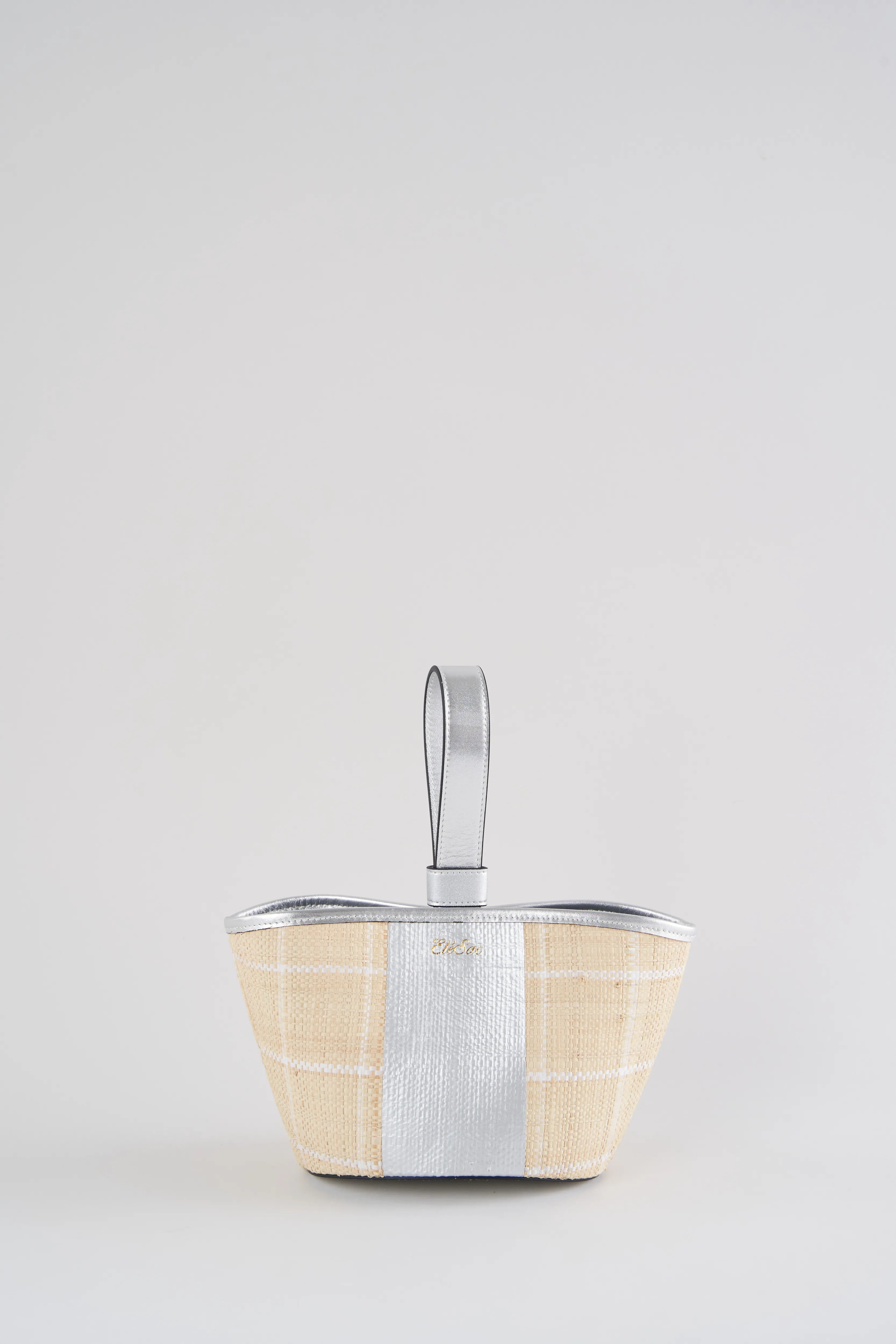 CHECK TOP HANDLE BAG