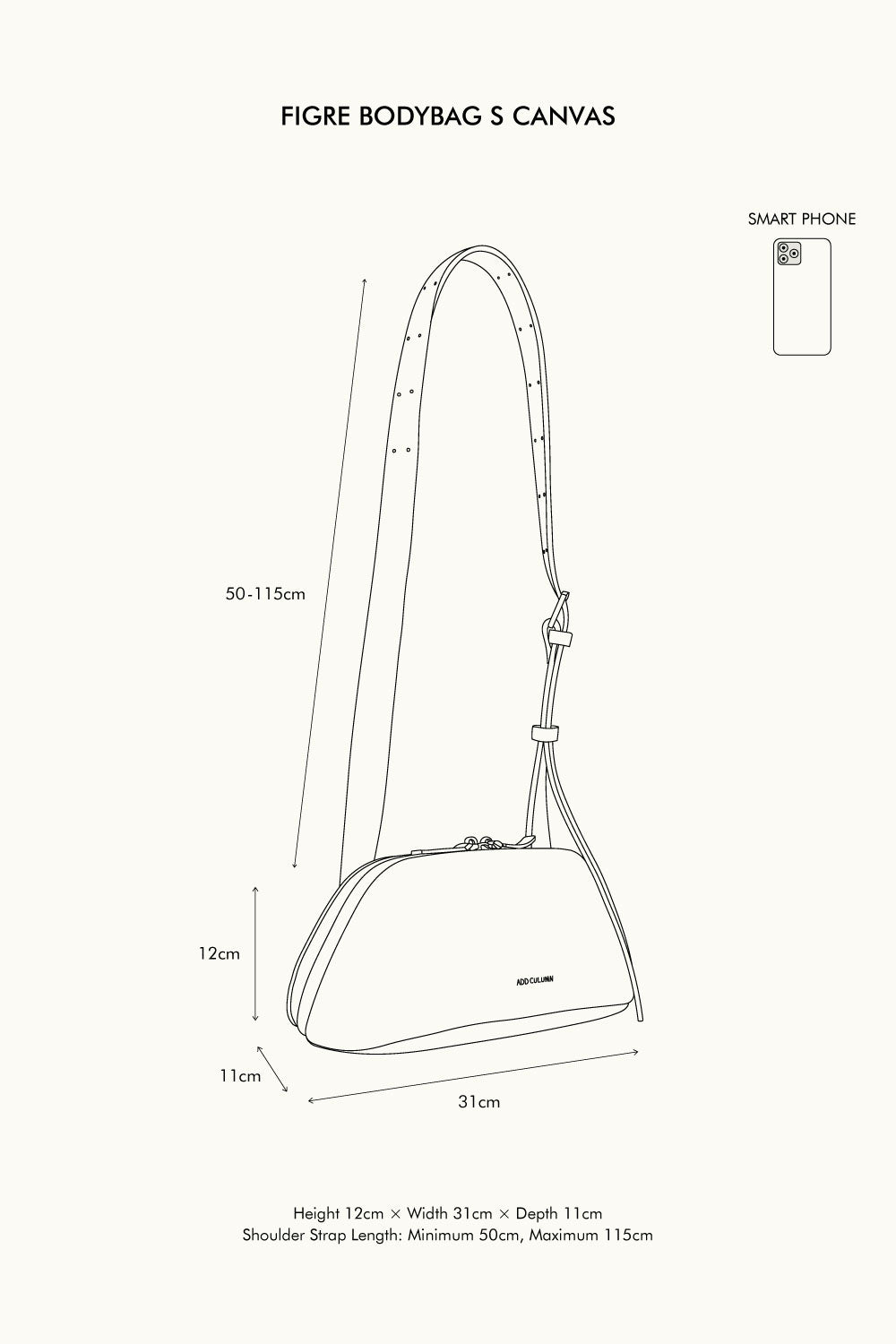FIGRE BODYBAG S CANVAS