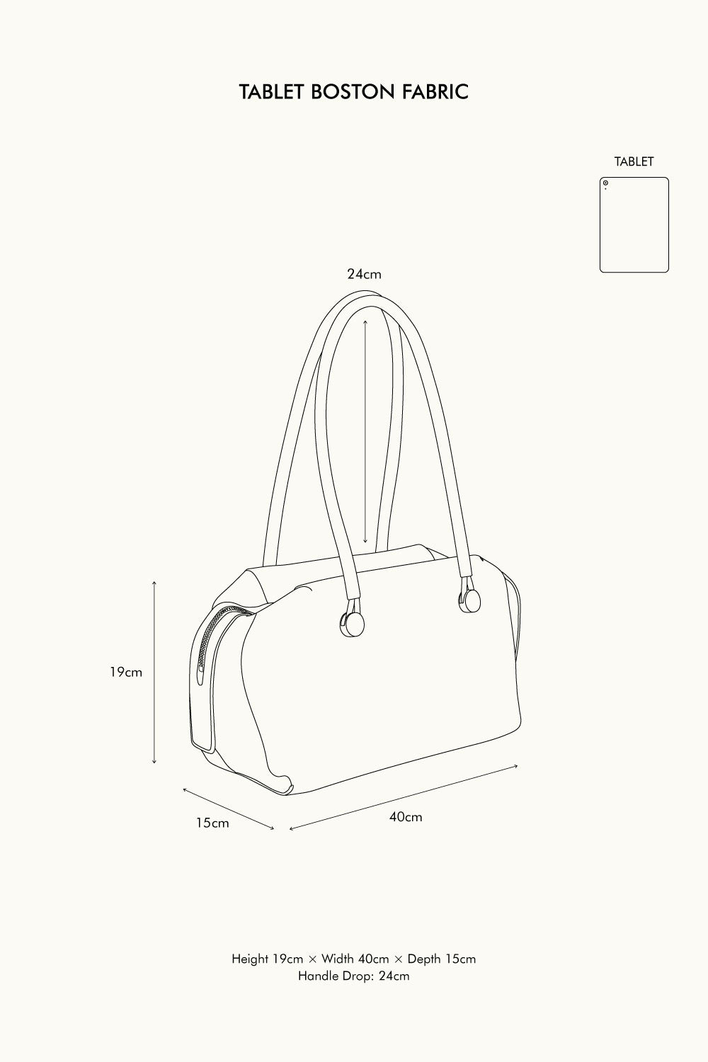 TABLET BOSTON FABRIC