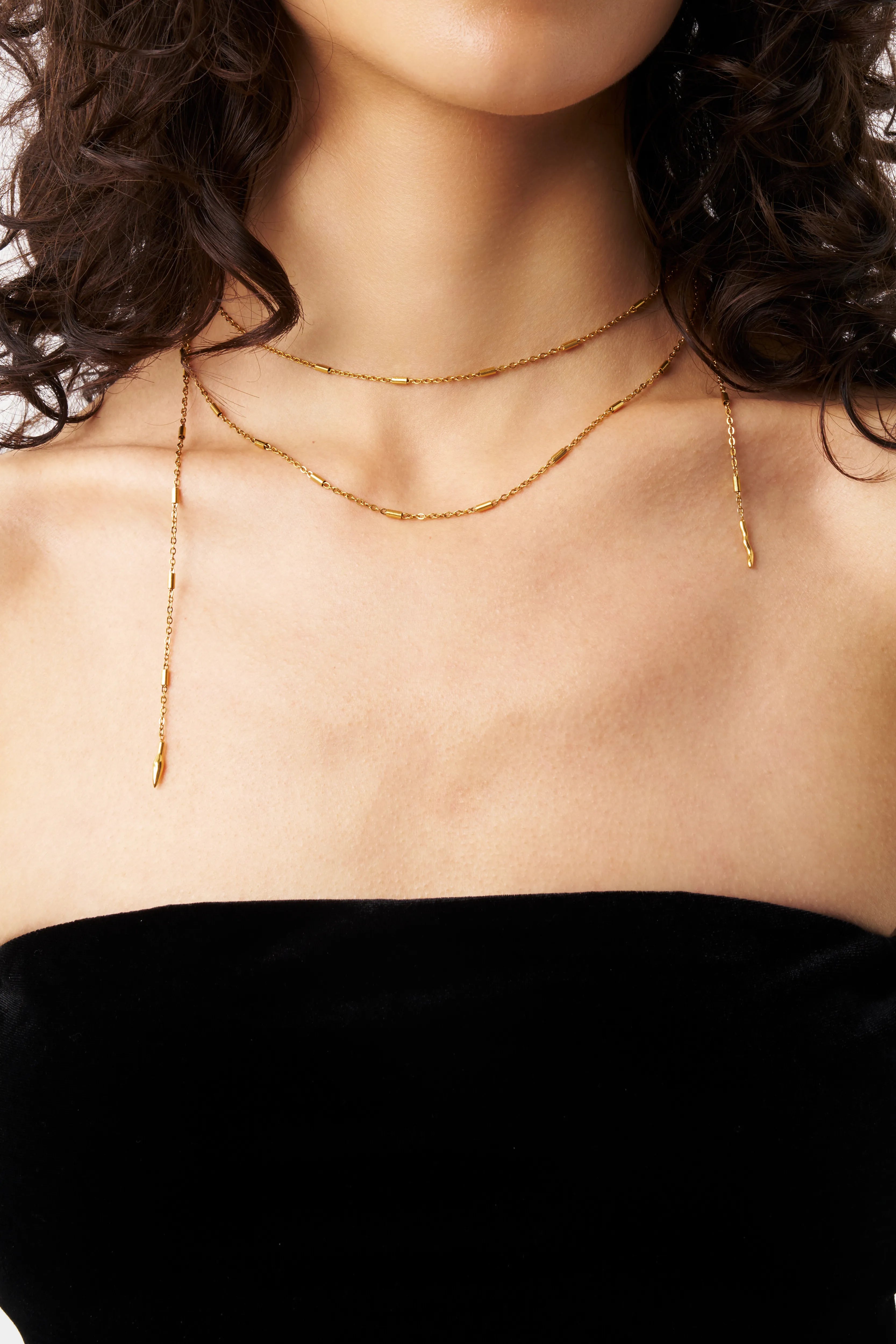 Drop Roll Necklace