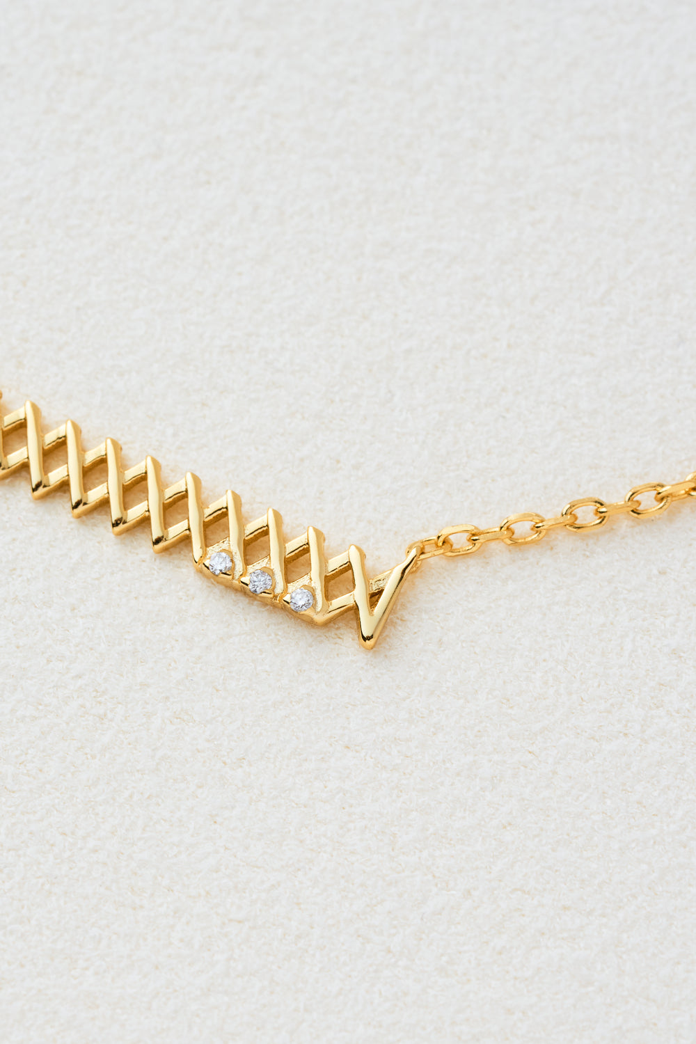MIMI DIAMOND GRID NECKLACE