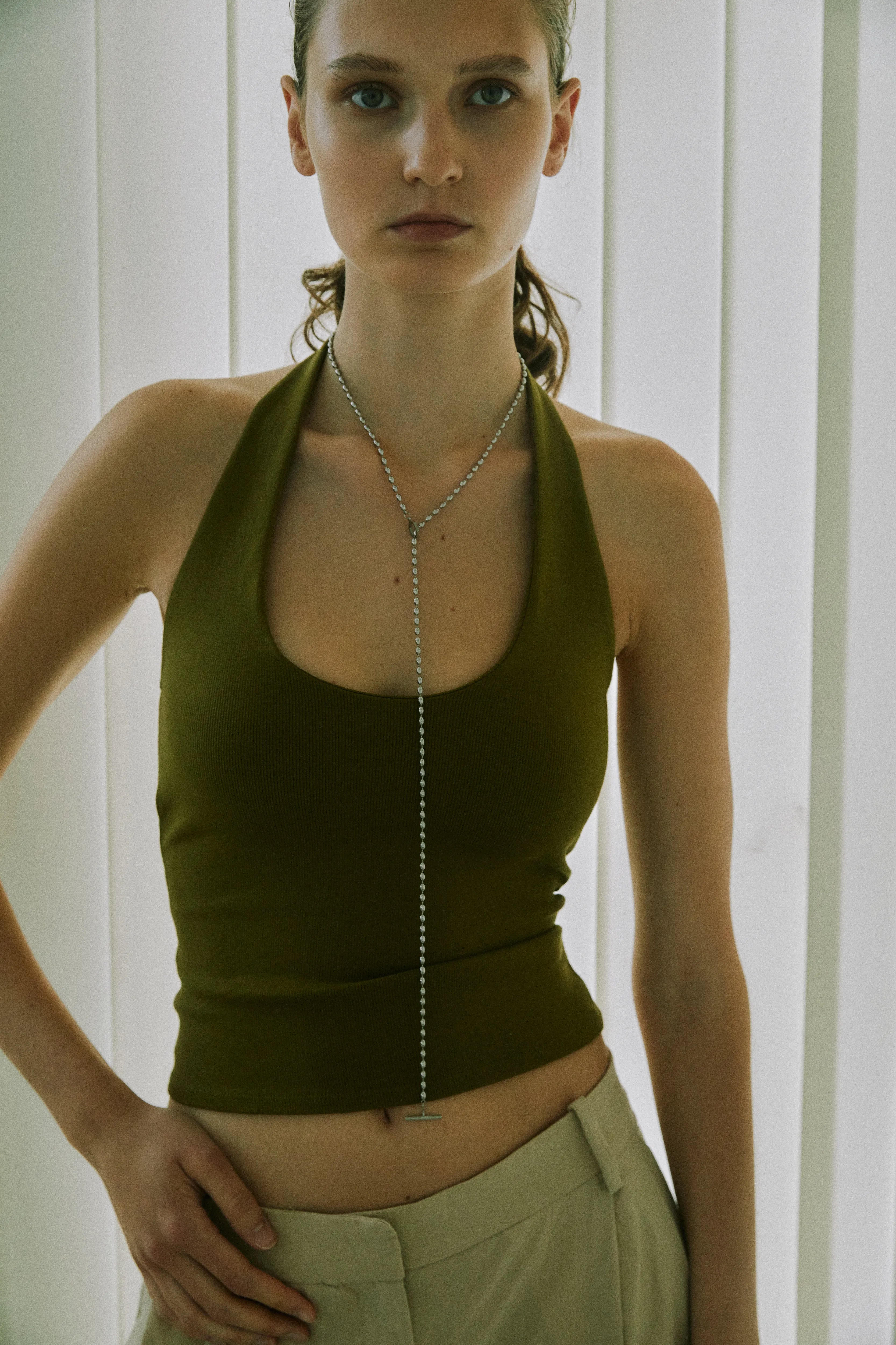 Drop Chain Long Necklace