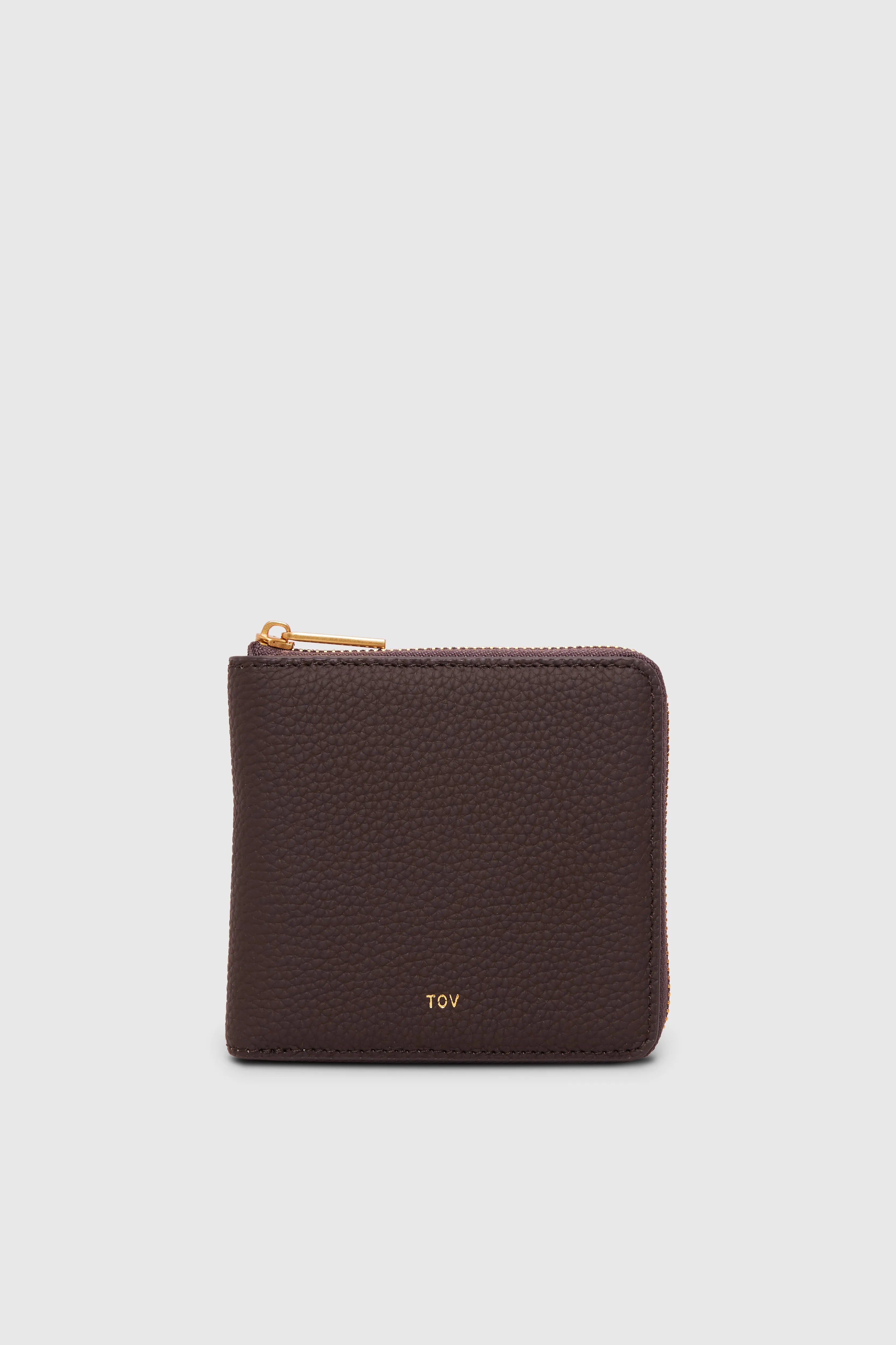 GRAIN LEATHER SQUARE WALLET