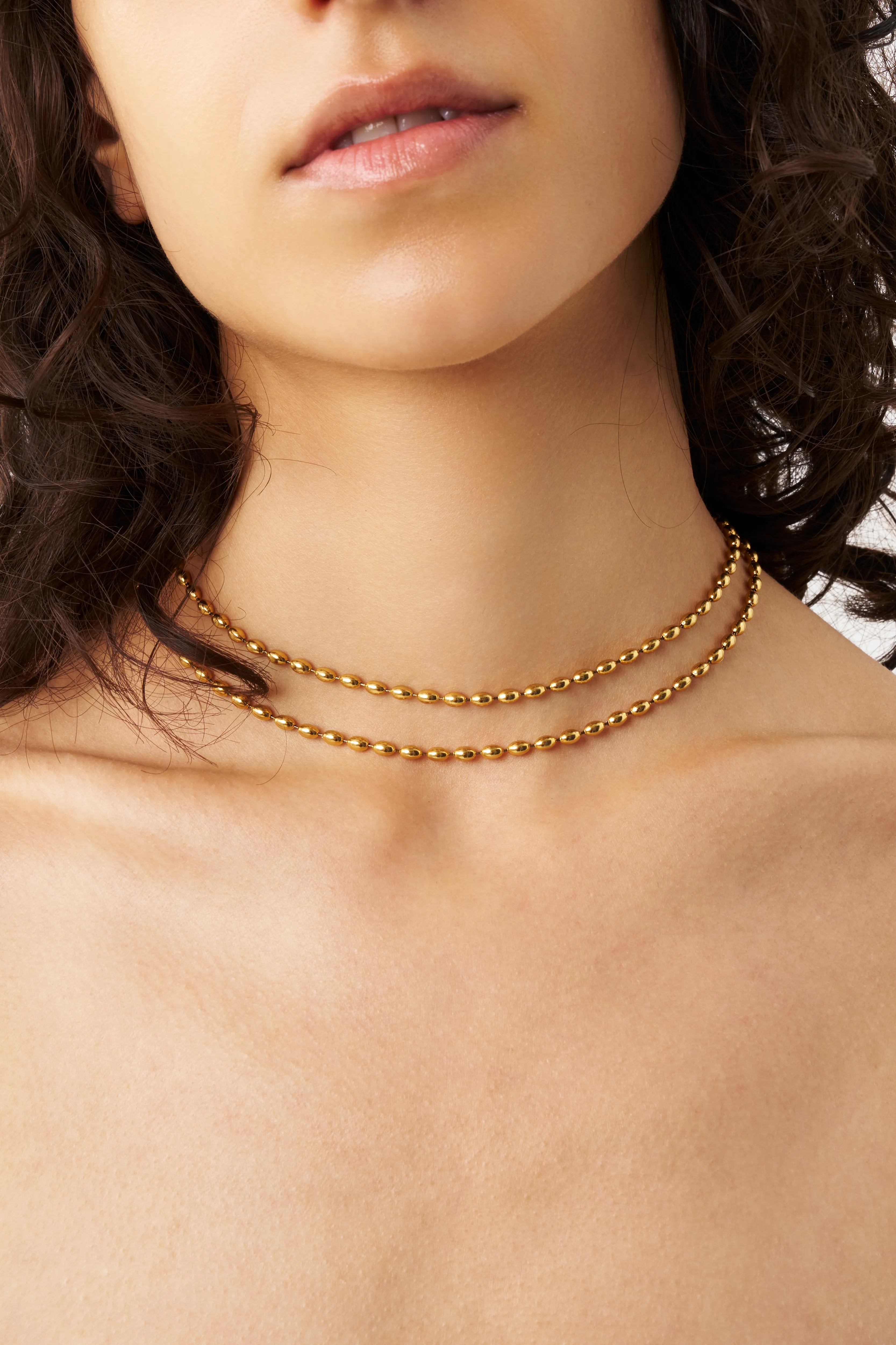 Drop Chain Long Necklace