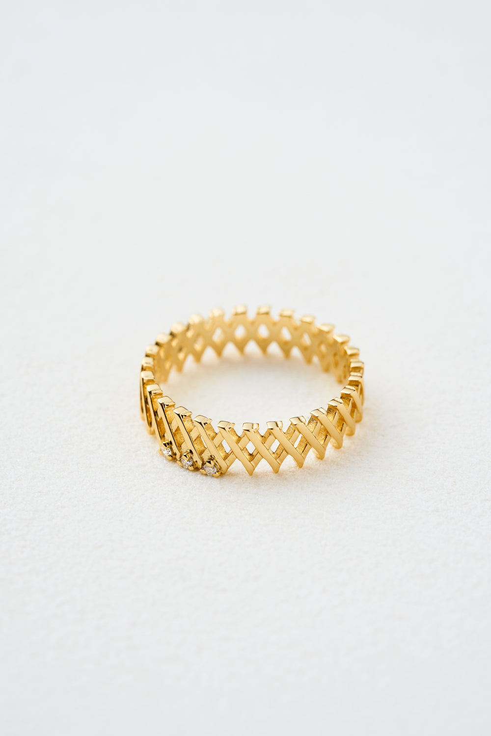 MIMI DIAMOND GRID RING