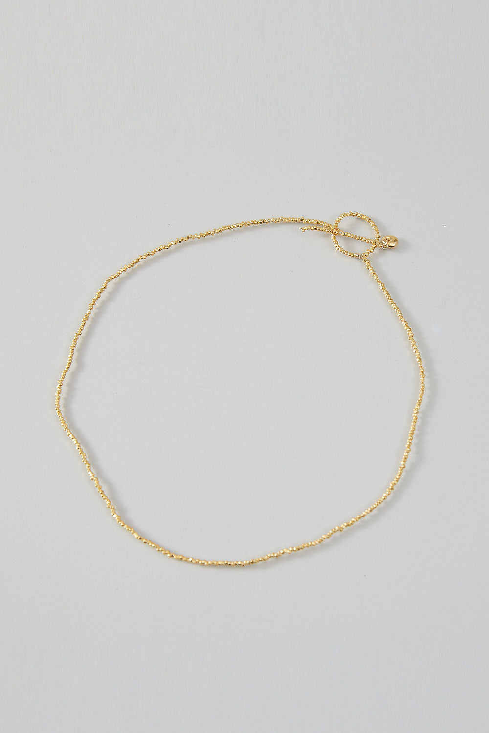 BEADS SHORT NECKLACE 39CM / Gold