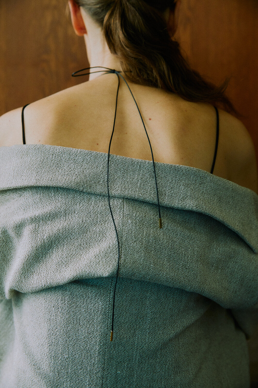 Plump Drop Cord Necklace