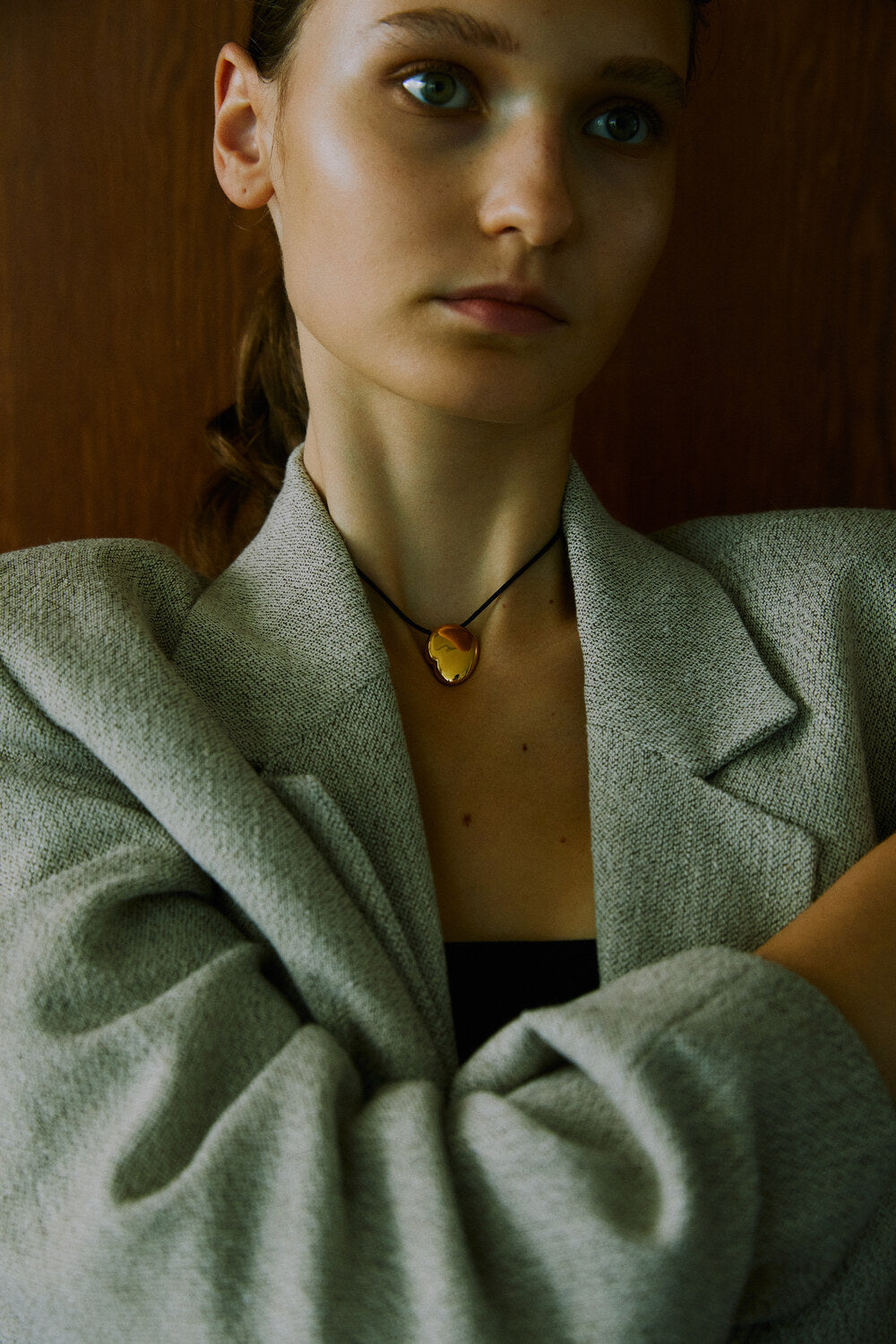 Plump Drop Cord Necklace