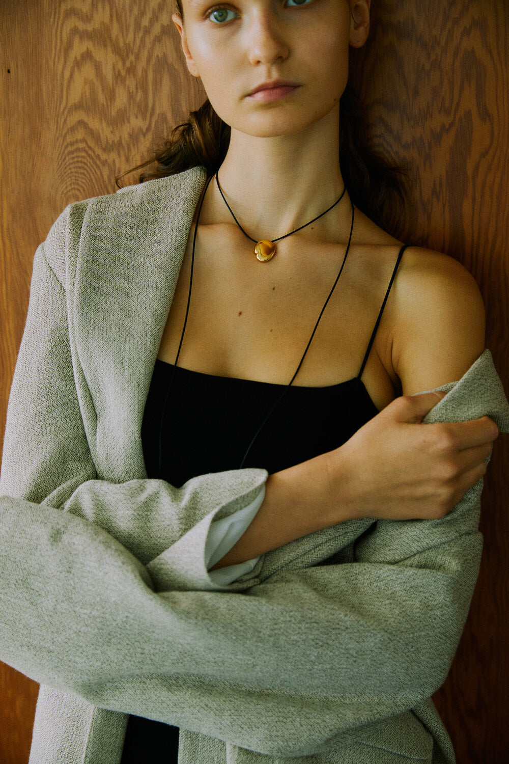 Plump Drop Cord Necklace