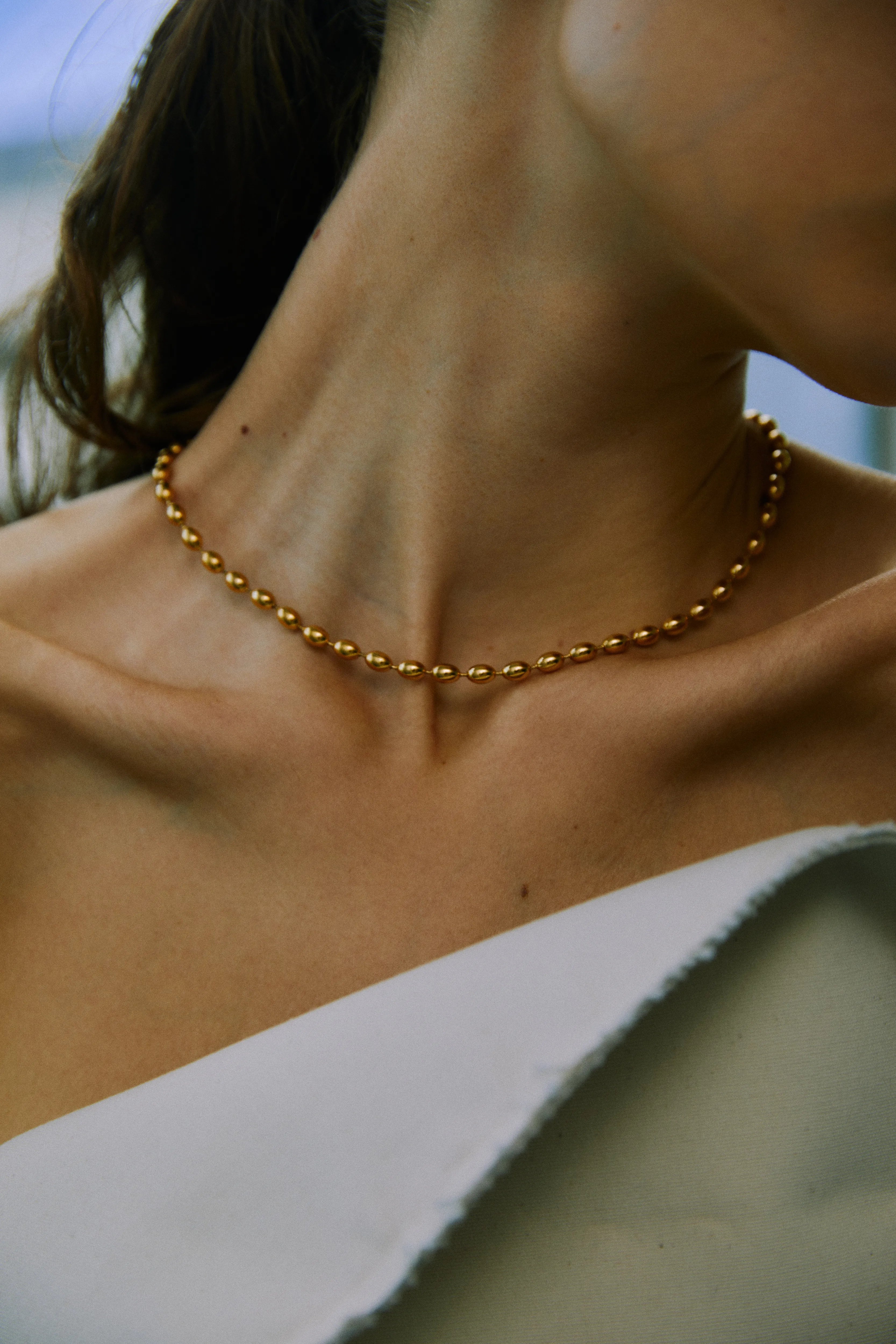 Drop Chain Short Necklace