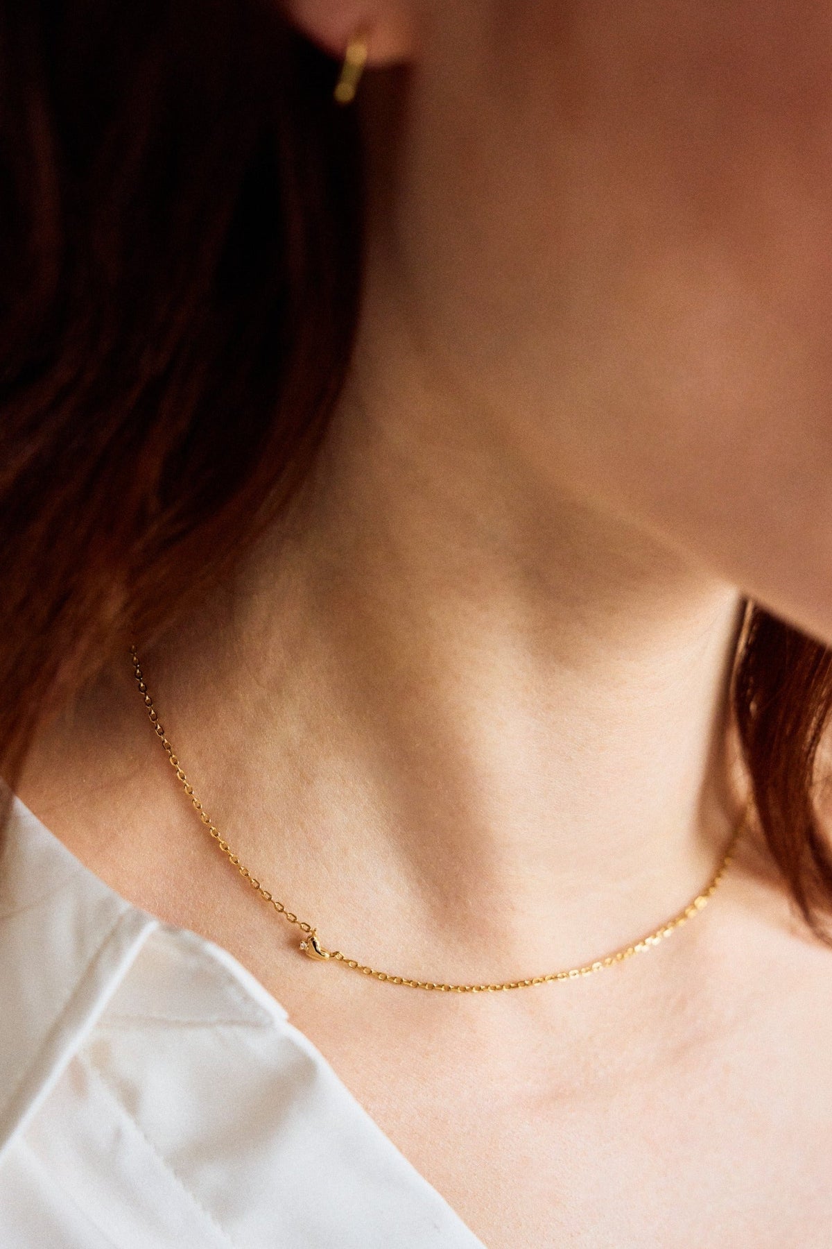 TINY HEART DIAMOND NECKLACE